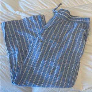 Auden Blue and White Striped Men's Joggers